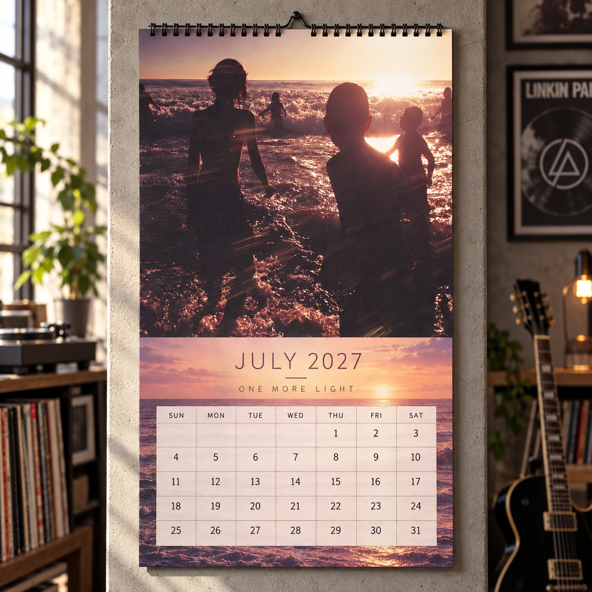 Linkin Park Album Covers Collage Wall Calendar - 2027 A Year of a Thousand Suns & Echoes That Remain - Perfect Gift for Rock Fans