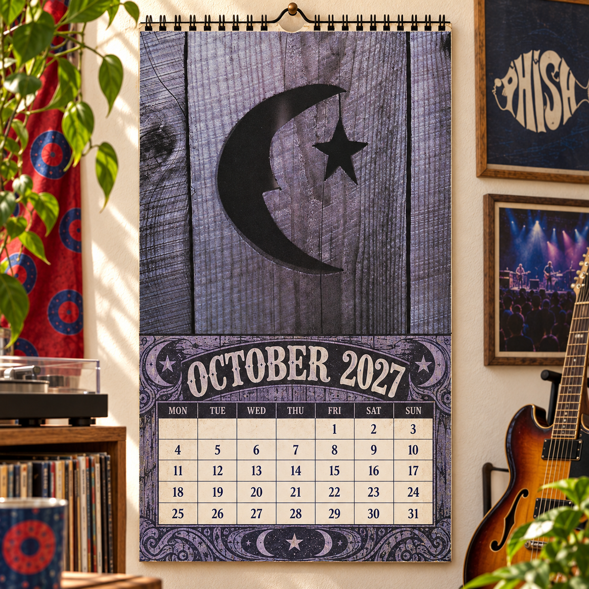 Phish Album Covers Collage Wall Calendar - 2027 A Year of Gamehendge Dreams & Endless Jams - Perfect Gift for Rock Fans