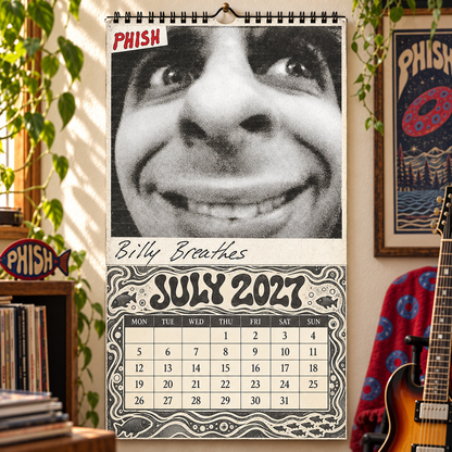 Phish Album Covers Collage Wall Calendar - 2027 A Year of Gamehendge Dreams & Endless Jams - Perfect Gift for Rock Fans