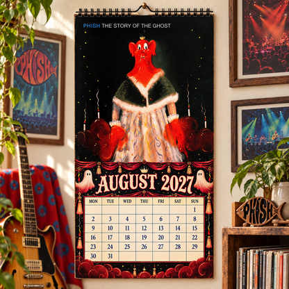 Phish Album Covers Collage Wall Calendar - 2027 A Year of Gamehendge Dreams & Endless Jams - Perfect Gift for Rock Fans