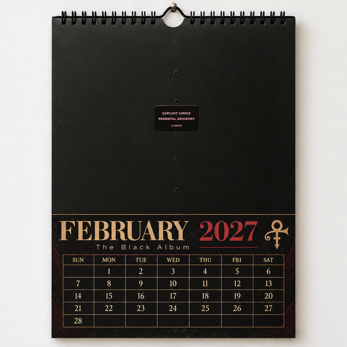 2027 Prince Album Cover Wall Calendar – Purple Rain Music Calendar, Vintage Funk & Pop Rock Calendar, Prince Rogers Nelson Fan Gift