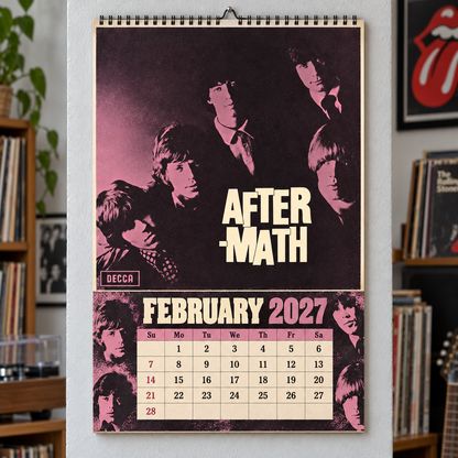 The Rolling Stones 2027 Calendar - Classic Rock Album Art and Photography Monthly Wall Calendar