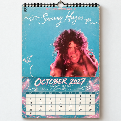 2027 Sammy Hagar Album Cover Wall Calendar – The Red Rocker Classic Rock Music Calendar, Van Halen Band Decor, Nostalgic Gift for Fans