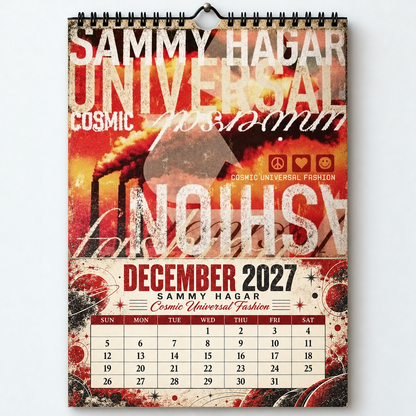 2027 Sammy Hagar Album Cover Wall Calendar – The Red Rocker Classic Rock Music Calendar, Van Halen Band Decor, Nostalgic Gift for Fans
