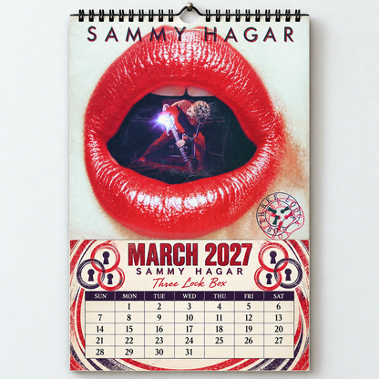 2027 Sammy Hagar Album Cover Wall Calendar – The Red Rocker Classic Rock Music Calendar, Van Halen Band Decor, Nostalgic Gift for Fans