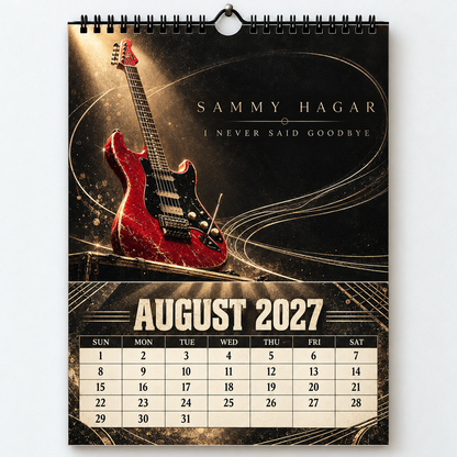 2027 Sammy Hagar Album Cover Wall Calendar – The Red Rocker Classic Rock Music Calendar, Van Halen Band Decor, Nostalgic Gift for Fans