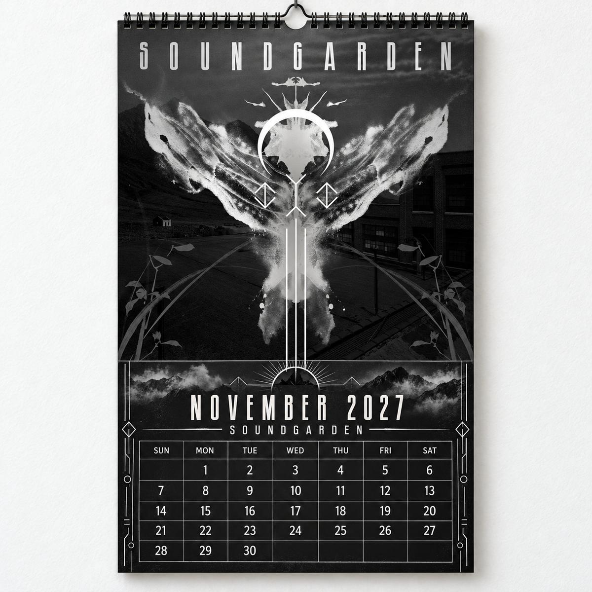 2027 Soundgarden Album Covers Wall Calendar - Spiral Bound Vintage Heavy Metal & Grunge Collector's Calendar - Unique Christmas Stocking Stuffer & Birthday Gift