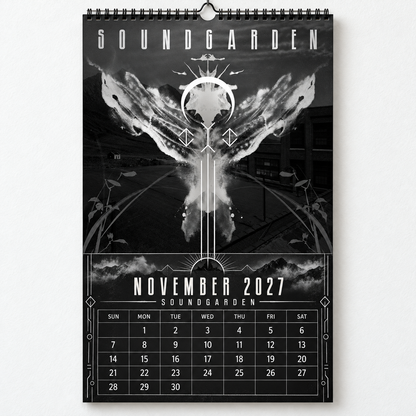 2027 Soundgarden Album Covers Wall Calendar - Spiral Bound Vintage Heavy Metal & Grunge Collector's Calendar - Unique Christmas Stocking Stuffer & Birthday Gift