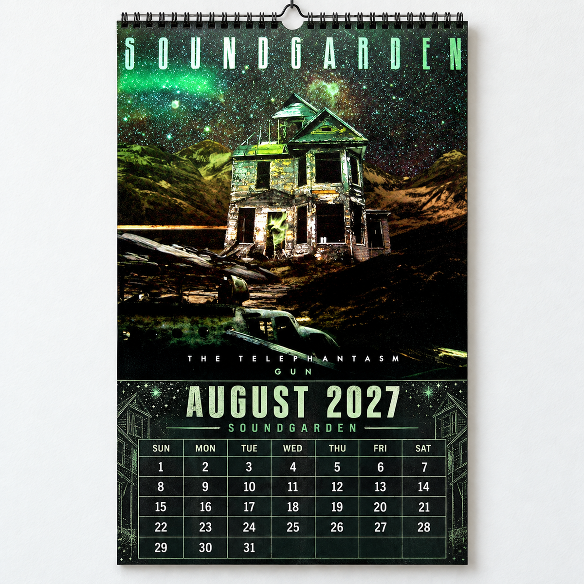 2027 Soundgarden Album Covers Wall Calendar - Spiral Bound Vintage Heavy Metal & Grunge Collector's Calendar - Unique Christmas Stocking Stuffer & Birthday Gift