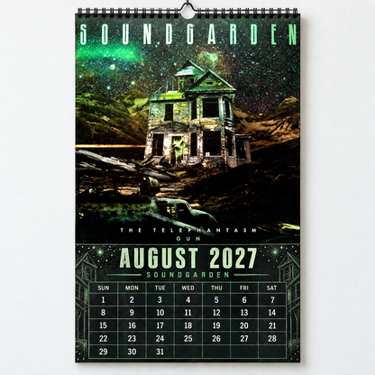 2027 Soundgarden Album Covers Wall Calendar - Spiral Bound Vintage Heavy Metal & Grunge Collector's Calendar - Unique Christmas Stocking Stuffer & Birthday Gift