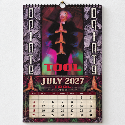 2027 Tool Album Covers Wall Calendar - Spiral Bound Vintage Psychedelic Metal Collector's Calendar - Unique Christmas Stocking Stuffer & Birthday Gift