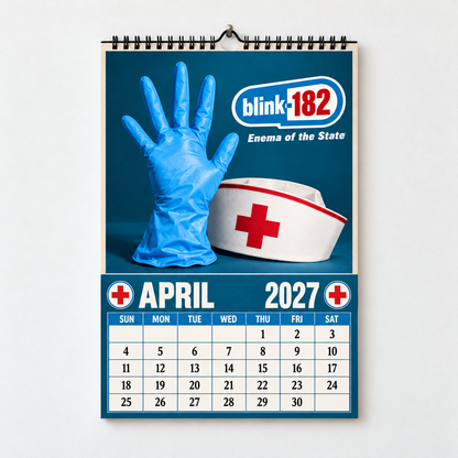 Blink-182 2027 Album Covers Wall Calendar - Pop Punk Album Art Poster Calendar, Rock Music Merchandise Fan Holiday Gift