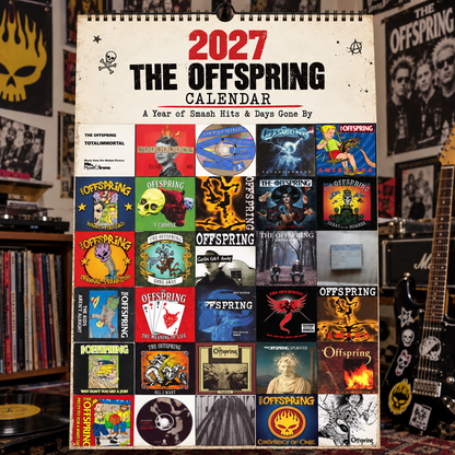 The Offspring 2027 Album Covers Music Wall Calendar - Timeless Punk Rock Classic Album Art Hanging Calendar