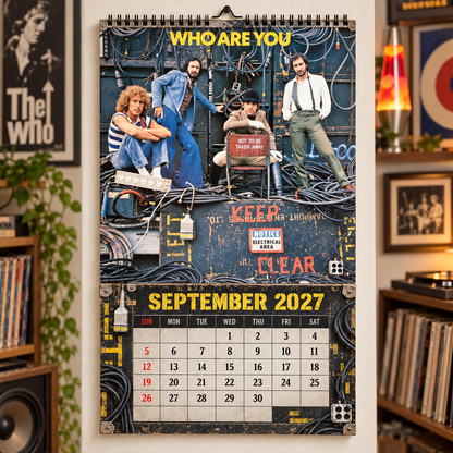 The Who 2027 Album Covers Wall Calendar - Classic Rock Album Art Poster Calendar, Rock Music Merchandise Fan Holiday Gift