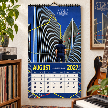 YES 2027 Album Covers Music Wall Calendar - Timeless Progressive Rock Classic Album Art Hanging Calendar