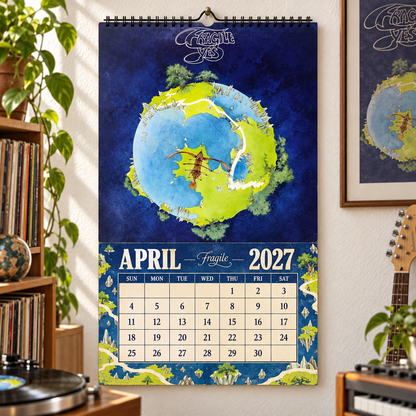 YES 2027 Album Covers Music Wall Calendar - Timeless Progressive Rock Classic Album Art Hanging Calendar