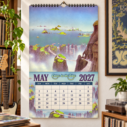 YES 2027 Album Covers Music Wall Calendar - Timeless Progressive Rock Classic Album Art Hanging Calendar