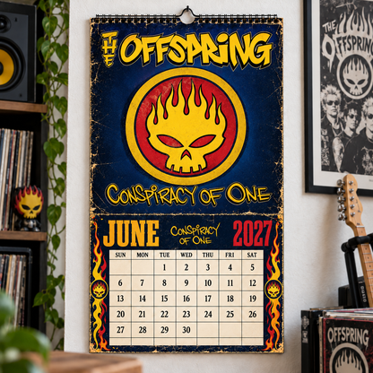 The Offspring 2027 Album Covers Music Wall Calendar - Timeless Punk Rock Classic Album Art Hanging Calendar
