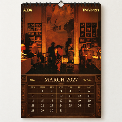 ABBA 2027 Album Covers Wall Calendar - Iconic Discography Art, Vintage Photos & Classic Hits, Music Fan Gift