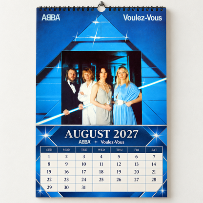 ABBA 2027 Album Covers Wall Calendar - Iconic Discography Art, Vintage Photos & Classic Hits, Music Fan Gift