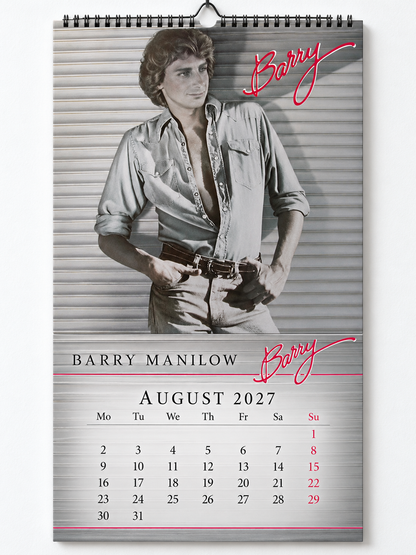 Barry Manilow 2027 Album Covers Wall Calendar - Vintage Photos & Classic Hits