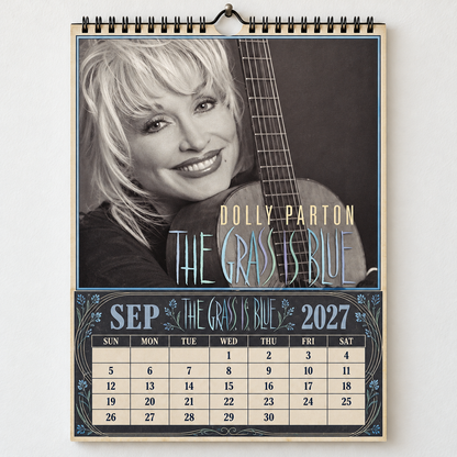2027 Dolly Parton Album Covers Calendar – Country Music Wall Calendar, Vintage Dolly Parton Collage