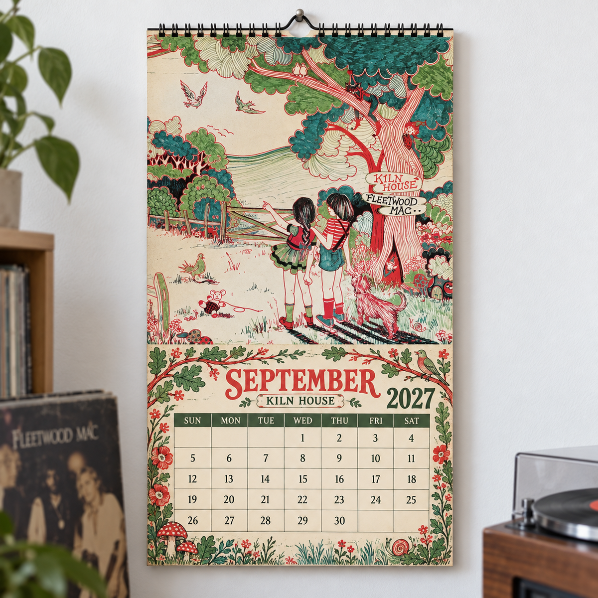 Fleetwood Mac 2027 Album Covers Wall Calendar - Classic Rock Album Art Poster Calendar, Rock Music Merchandise Fan Holiday Gift