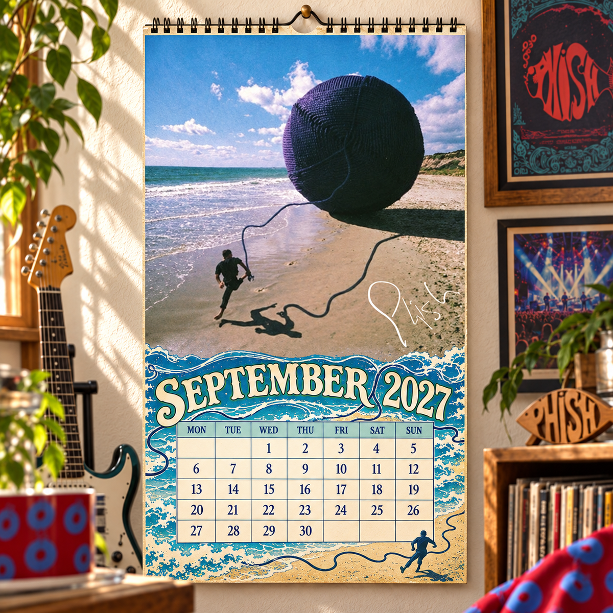 Phish Album Covers Collage Wall Calendar - 2027 A Year of Gamehendge Dreams & Endless Jams - Perfect Gift for Rock Fans
