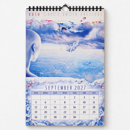 2027 Rush Album Cover Wall Calendar – Classic Progressive Rock Band Calendar, Vintage Music Memorabilia, Neil Peart Fan Gift
