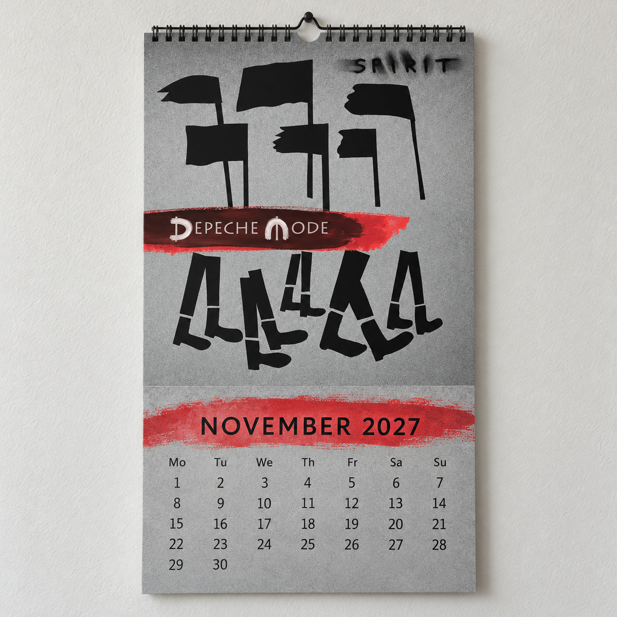 Depeche Mode 2027 Album Covers Wall Calendar - Synth Pop Album Art Poster Calendar, Rock Music Merchandise Fan Holiday Gift
