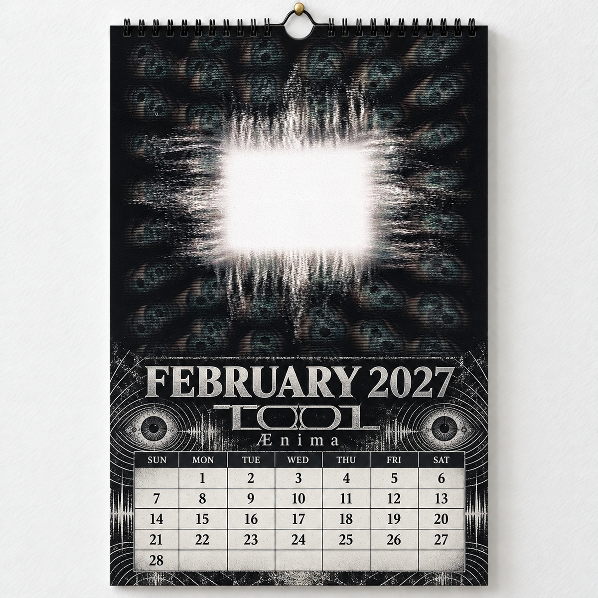 2027 Tool Album Covers Wall Calendar - Spiral Bound Vintage Psychedelic Metal Collector's Calendar - Unique Christmas Stocking Stuffer & Birthday Gift