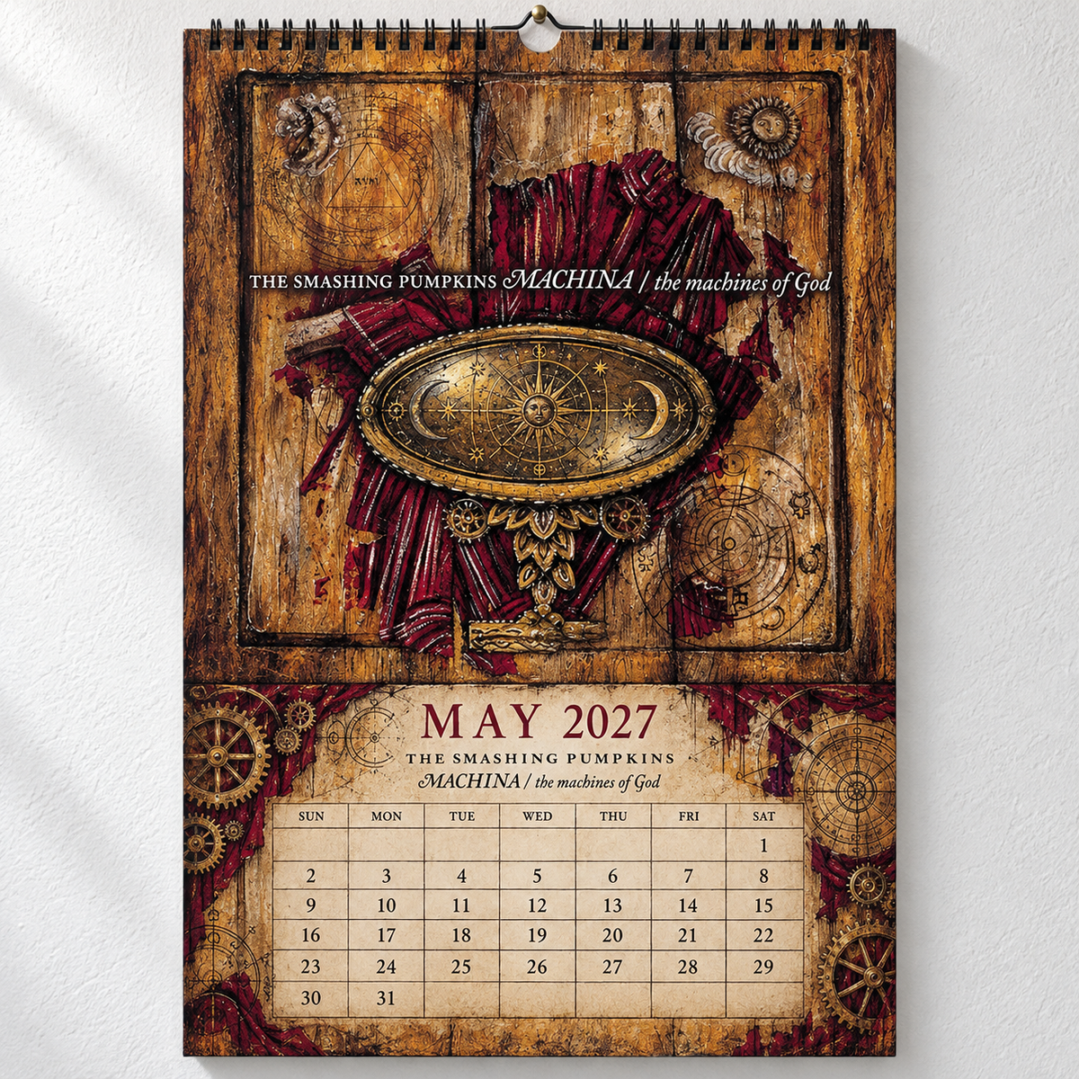 2027 The Smashing Pumpkins Album Covers Wall Calendar - Spiral Bound Vintage Alternative Rock Collector's Calendar - Unique Christmas Stocking Stuffer & Birthday Gift