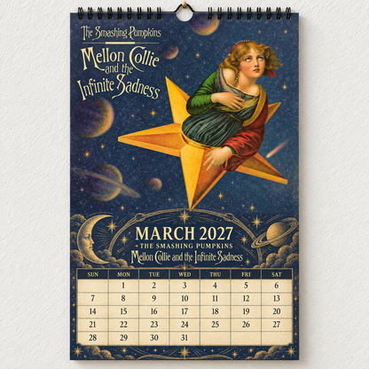 2027 The Smashing Pumpkins Album Covers Wall Calendar - Spiral Bound Vintage Alternative Rock Collector's Calendar - Unique Christmas Stocking Stuffer & Birthday Gift