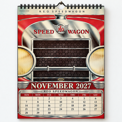 REO Speedwagon 2027 Wall Calendar - Album Cover Collage & Classic Rock Discography Art | Fan Gift & Hanging Decor