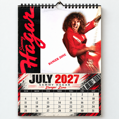 2027 Sammy Hagar Album Cover Wall Calendar – The Red Rocker Classic Rock Music Calendar, Van Halen Band Decor, Nostalgic Gift for Fans