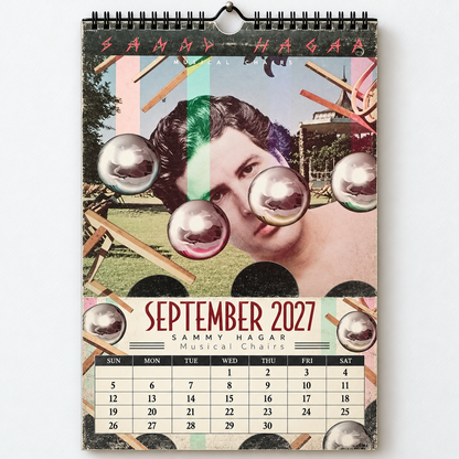 2027 Sammy Hagar Album Cover Wall Calendar – The Red Rocker Classic Rock Music Calendar, Van Halen Band Decor, Nostalgic Gift for Fans