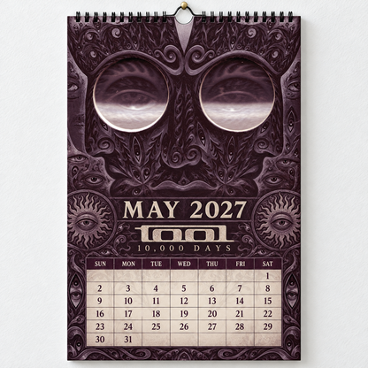 2027 Tool Album Covers Wall Calendar - Spiral Bound Vintage Psychedelic Metal Collector's Calendar - Unique Christmas Stocking Stuffer & Birthday Gift