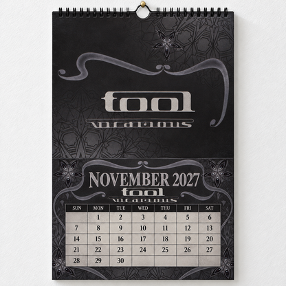 2027 Tool Album Covers Wall Calendar - Spiral Bound Vintage Psychedelic Metal Collector's Calendar - Unique Christmas Stocking Stuffer & Birthday Gift
