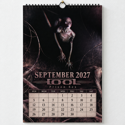 2027 Tool Album Covers Wall Calendar - Spiral Bound Vintage Psychedelic Metal Collector's Calendar - Unique Christmas Stocking Stuffer & Birthday Gift
