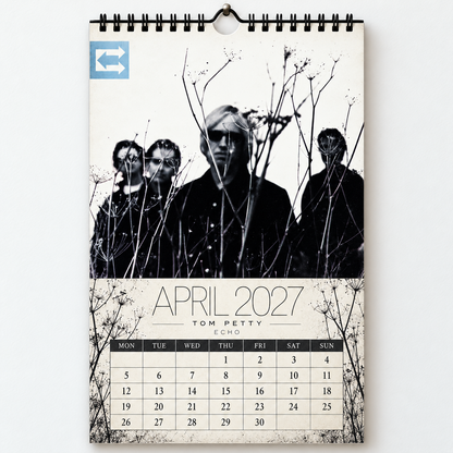 Tom Petty 2027 Wall Calendar - Album Cover Collage & Classic Rock Discography Art | Fan Gift & Hanging Decor