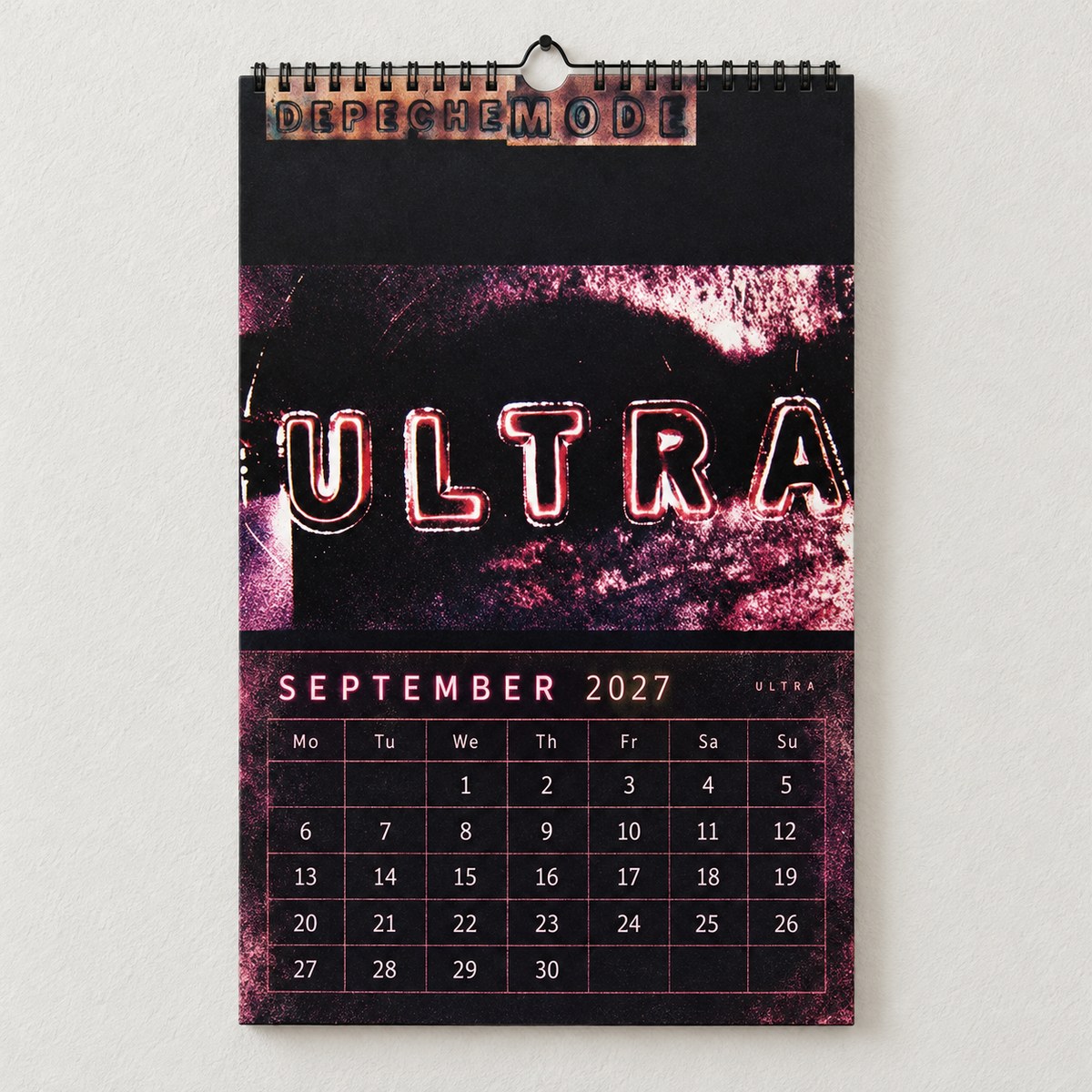 Depeche Mode 2027 Album Covers Wall Calendar - Synth Pop Album Art Poster Calendar, Rock Music Merchandise Fan Holiday Gift