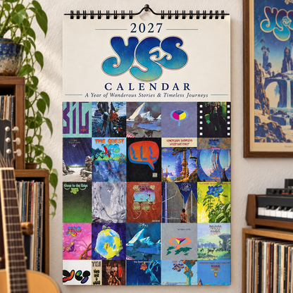 YES 2027 Album Covers Music Wall Calendar - Timeless Progressive Rock Classic Album Art Hanging Calendar