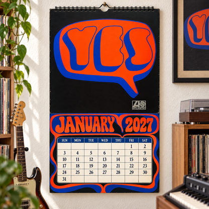 YES 2027 Album Covers Music Wall Calendar - Timeless Progressive Rock Classic Album Art Hanging Calendar