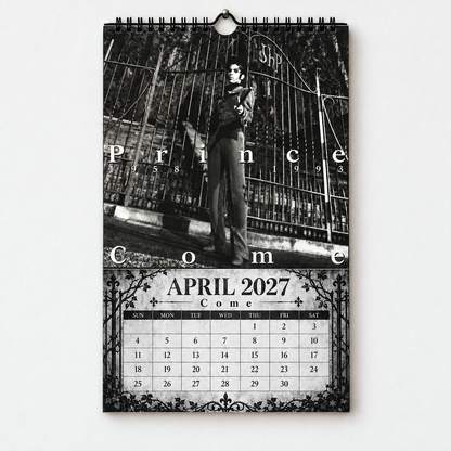 2027 Prince Album Cover Wall Calendar – Purple Rain Music Calendar, Vintage Funk & Pop Rock Calendar, Prince Rogers Nelson Fan Gift