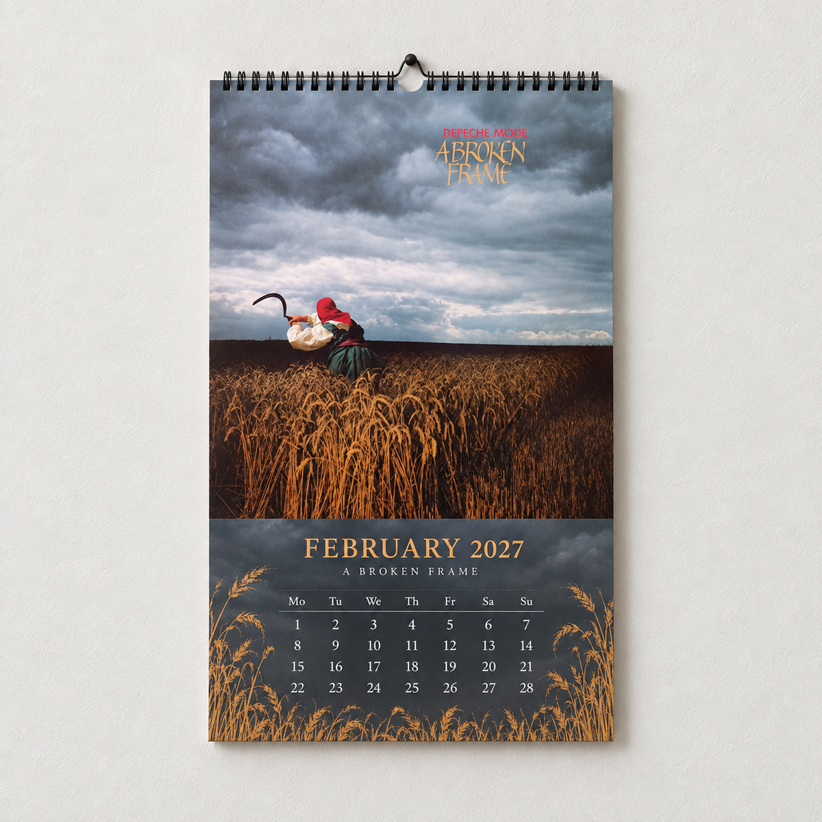 Depeche Mode 2027 Album Covers Wall Calendar - Synth Pop Album Art Poster Calendar, Rock Music Merchandise Fan Holiday Gift