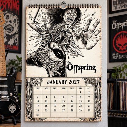The Offspring 2027 Album Covers Music Wall Calendar - Timeless Punk Rock Classic Album Art Hanging Calendar