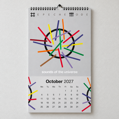 Depeche Mode 2027 Album Covers Wall Calendar - Synth Pop Album Art Poster Calendar, Rock Music Merchandise Fan Holiday Gift