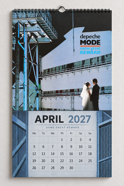 Depeche Mode 2027 Album Covers Wall Calendar - Synth Pop Album Art Poster Calendar, Rock Music Merchandise Fan Holiday Gift