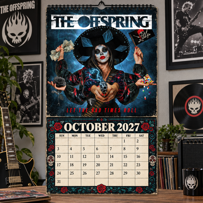 The Offspring 2027 Album Covers Music Wall Calendar - Timeless Punk Rock Classic Album Art Hanging Calendar