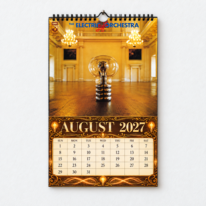 2027 Electric Light Orchestra ELO Album Cover Wall Calendar – Vintage Classic Rock Music Calendar, Jeff Lynne Fan Gift